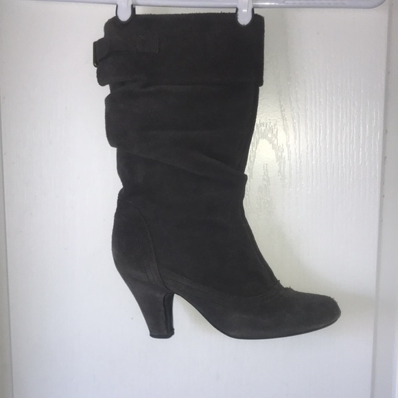 🥾Steve Madden Grey Swede Boots FC08 - Picture 1 of 4